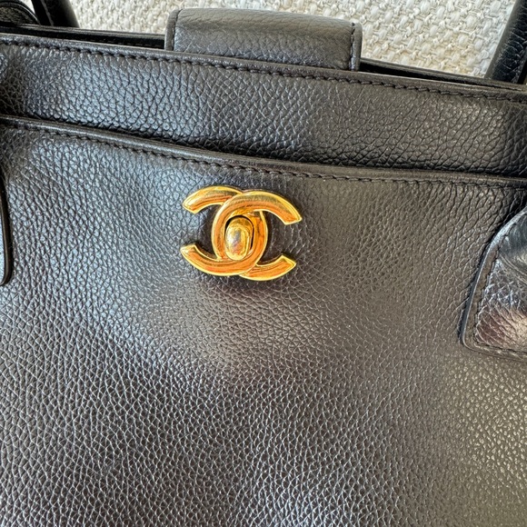 COPY - Chanel Black Cerf Executive Tote - Picture 8 of 10